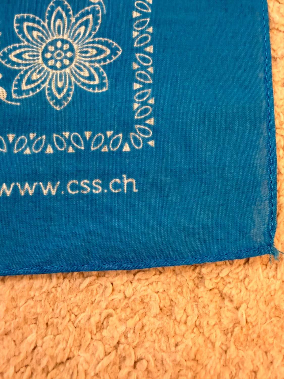 🧣 Bandana Bleu & Blanc - 52x51 cm