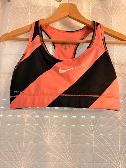 🔶 Brassière Nike Pro Dri-FIT Corail/Noir - Support & Performance