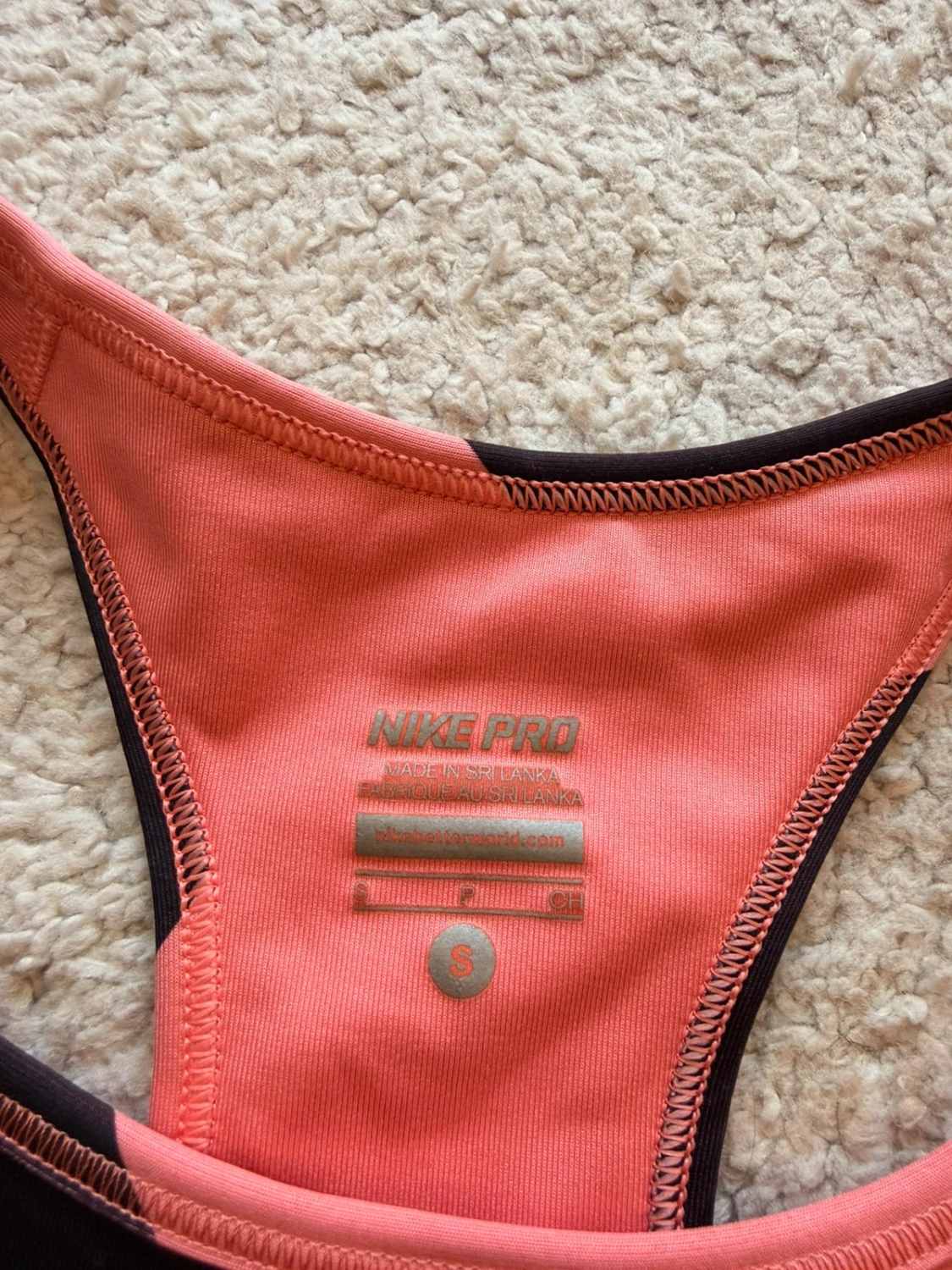 🔶 Brassière Nike Pro Dri-FIT Corail/Noir - Support & Performance