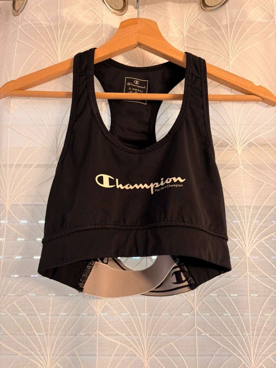 🏆🖤 Brassière Champion "Play Like a Champion" Noire
