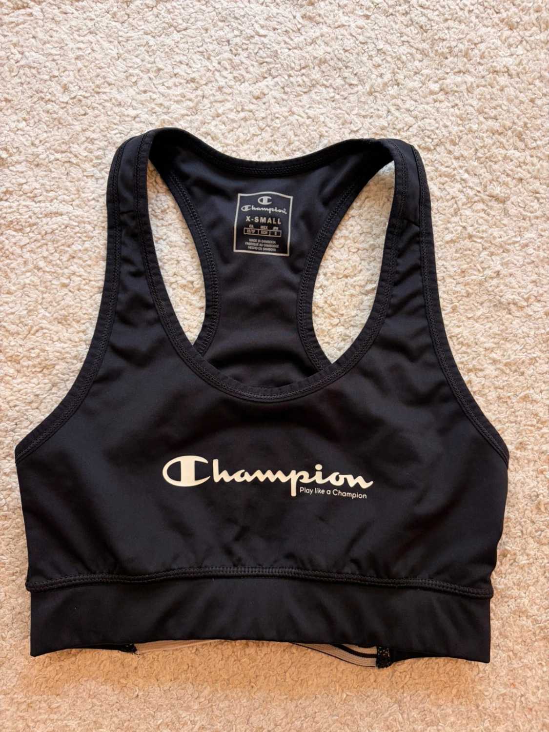 🏆🖤 Brassière Champion "Play Like a Champion" Noire