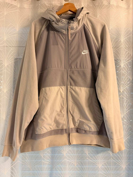 🧣🤍 Survêtement Nike Polaire Gris/Crème - Confort Chaud & Complet