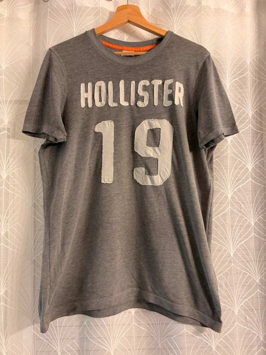 T-shirt Hollister Femme XL - Gris/Kaki - Coton Doux - Casual & Confortable