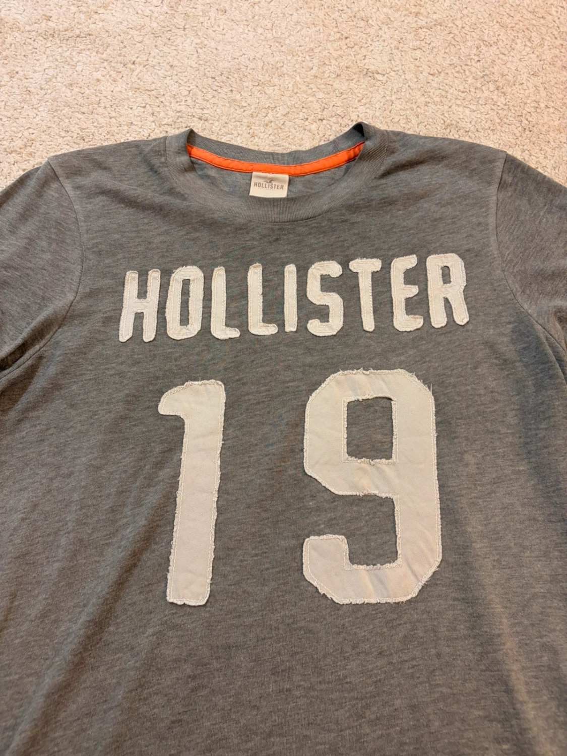 T-shirt Hollister Femme XL - Gris/Kaki - Coton Doux - Casual & Confortable