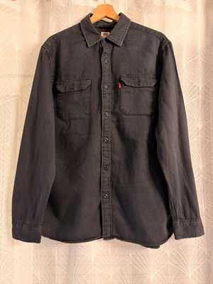 Chemise Jean Levi's Homme L | Gris Foncé Indémodable | Coton Robuste | Style Classique