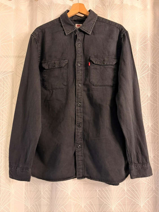 Chemise Jean Levi's Homme L | Gris Foncé Indémodable | Coton Robuste | Style Classique