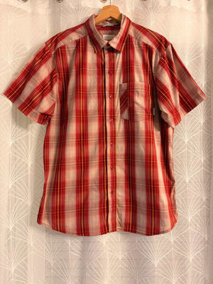 Chemise Columbia M Omni-Wick Manches Courtes | Carreaux Vifs & Techniques | Performance & Style