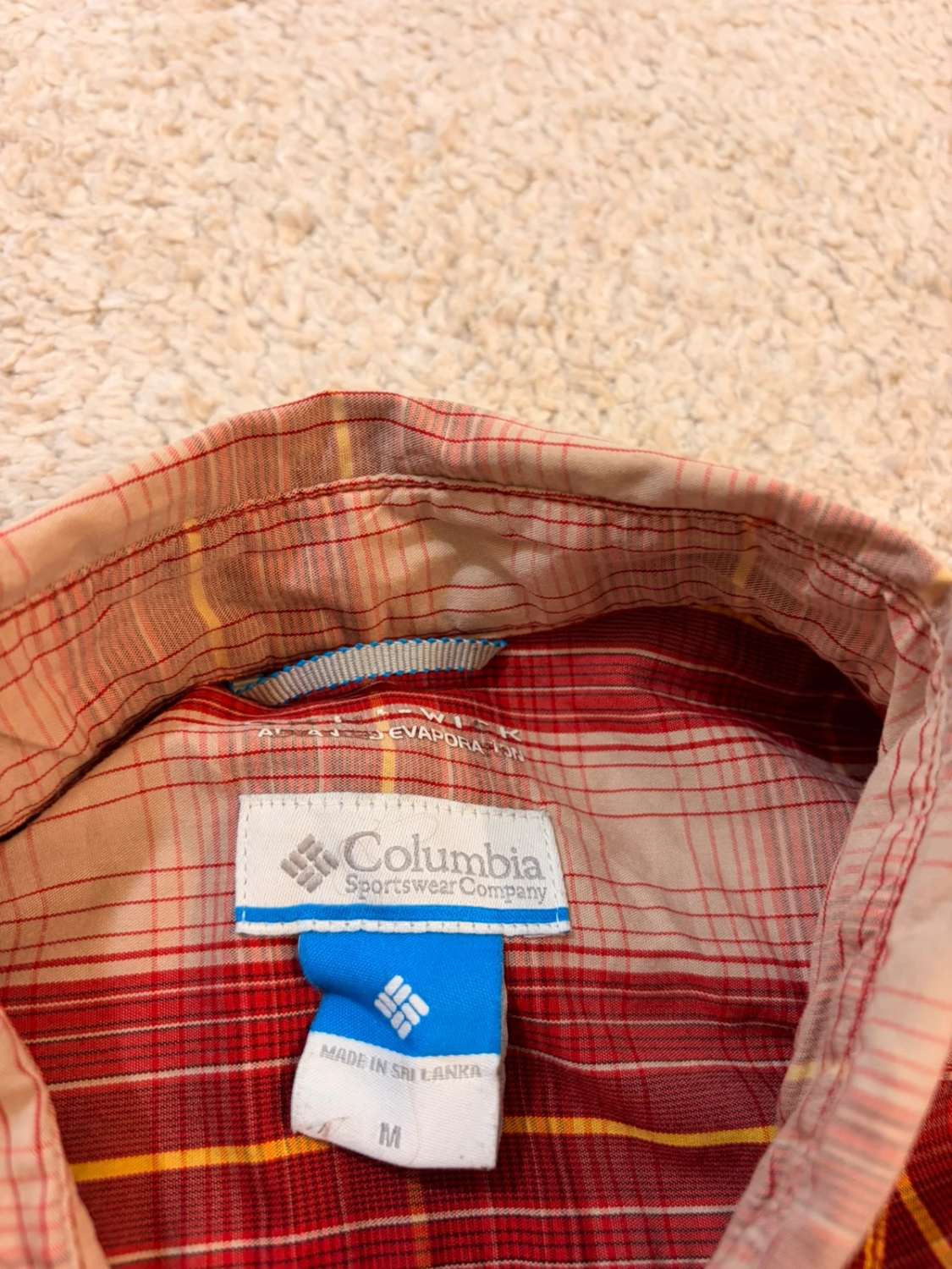Chemise Columbia M Omni-Wick Manches Courtes | Carreaux Vifs & Techniques | Performance & Style
