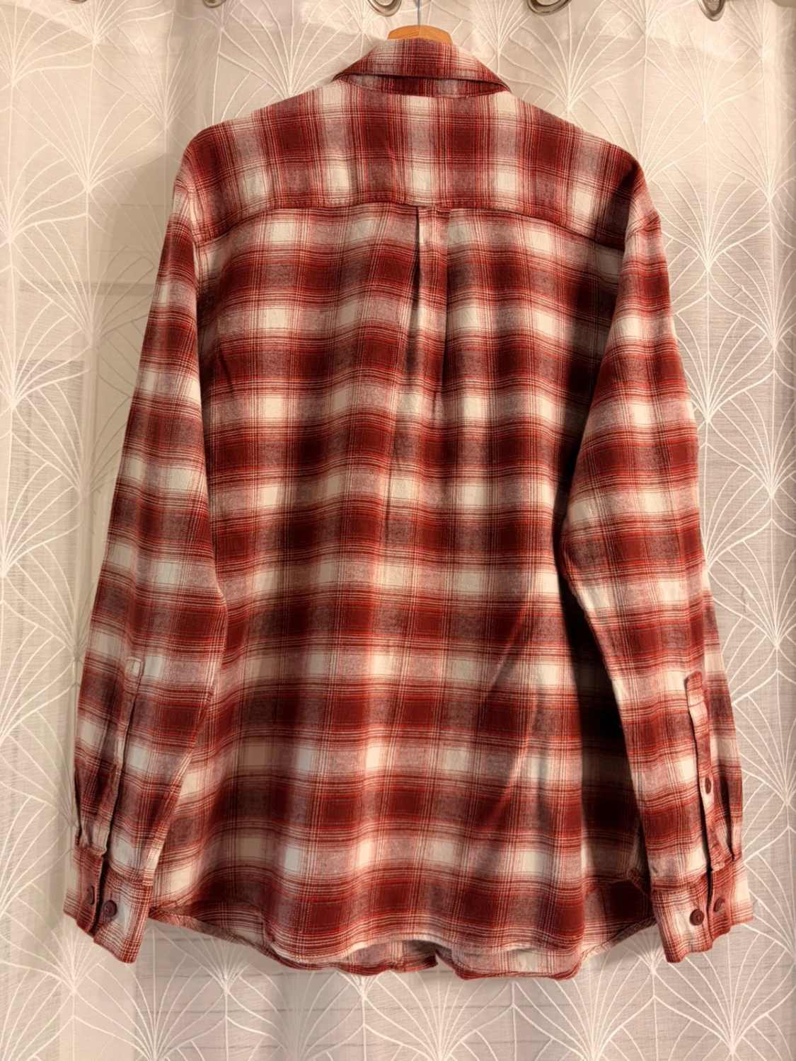 Chemise Flanelle Columbia L Homme | Carreaux Chauds 🔥 | Bordeaux, Blanc, Rouge | Coton Stretch