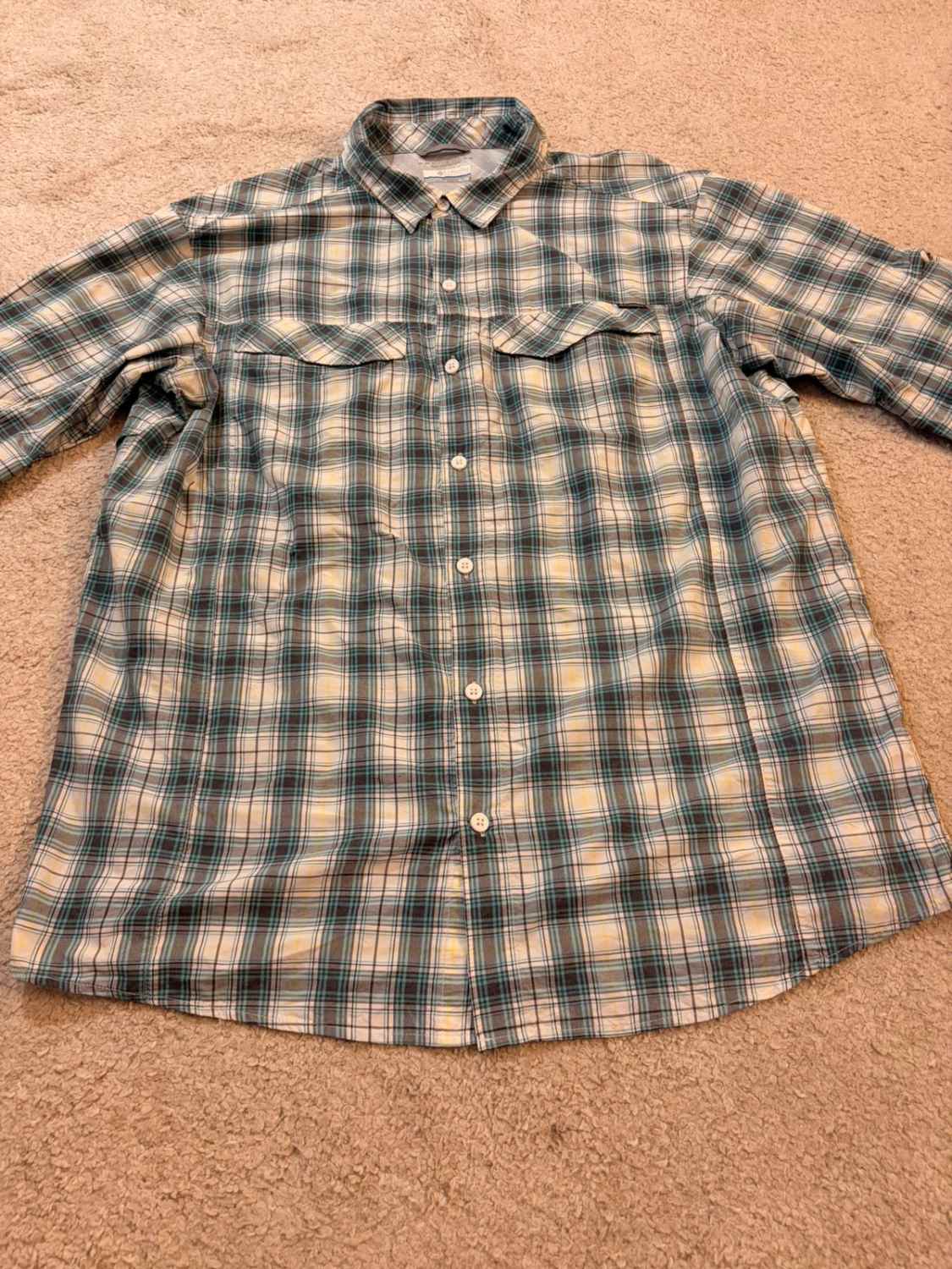 Chemise Columbia XLTG Homme | Carreaux Vifs | Nylon Polyester