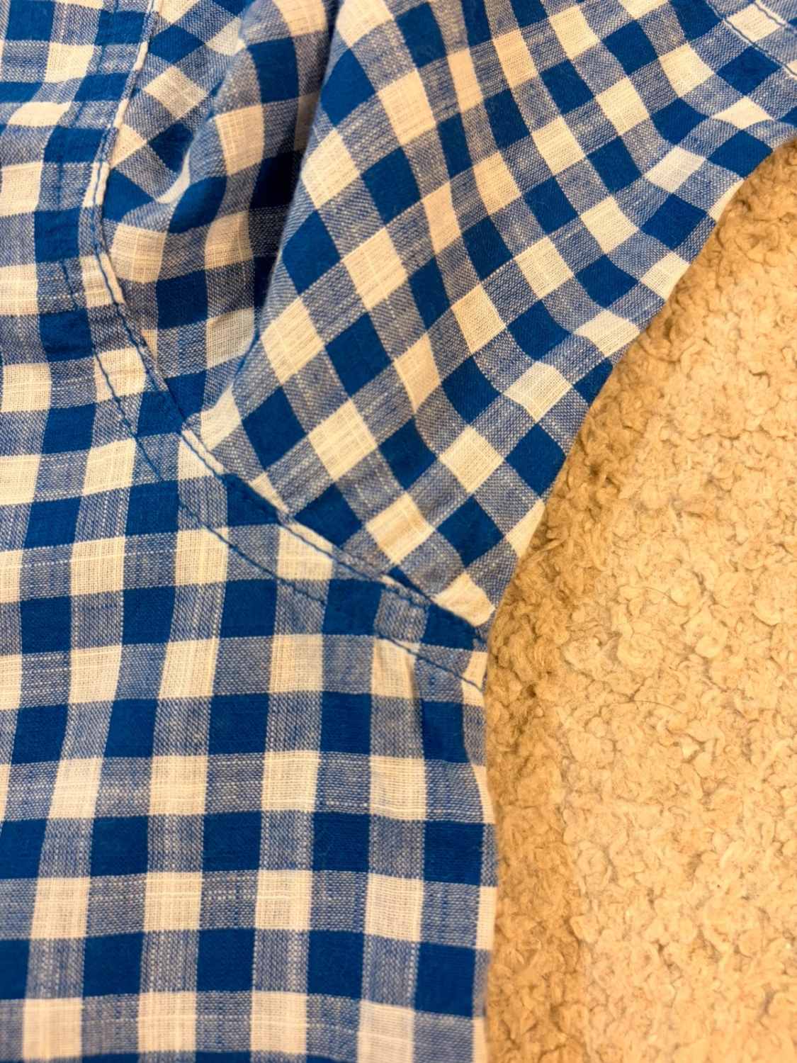 Chemise Columbia M Manches Courtes | Carreaux Classiques | Bleu & Blanc