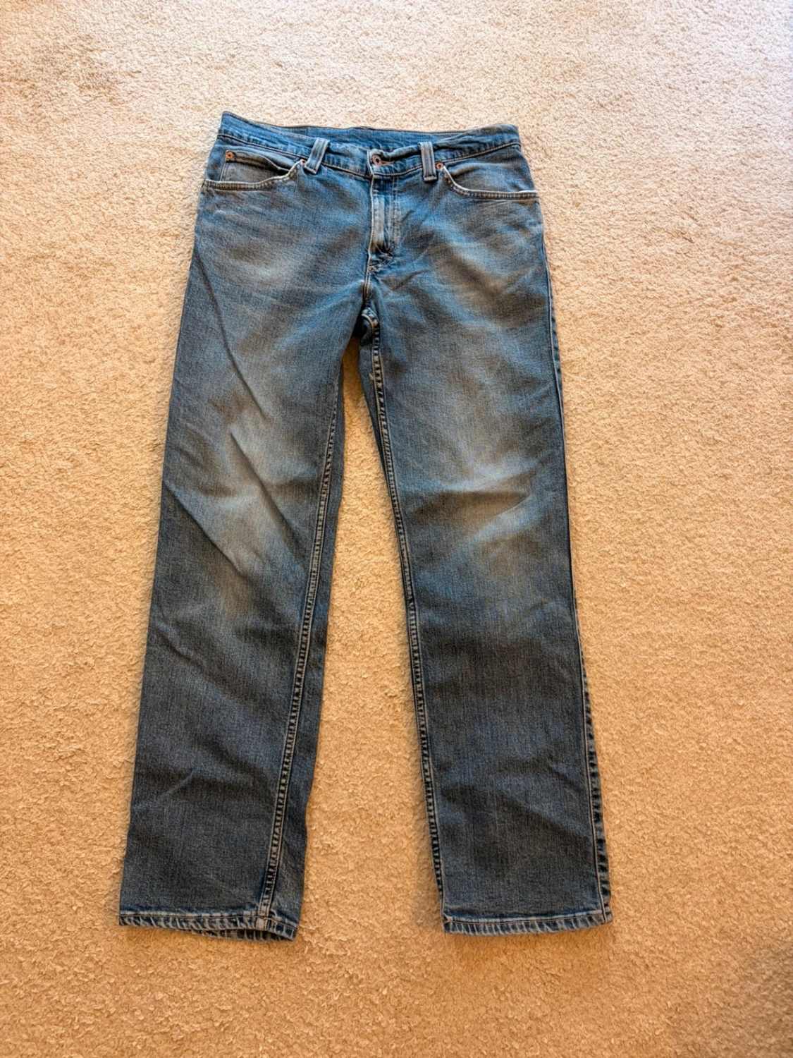 Jeans Mustang Homme W34L32 | Stretch Confort 👖 | Bleu Classique | Coupe Droite