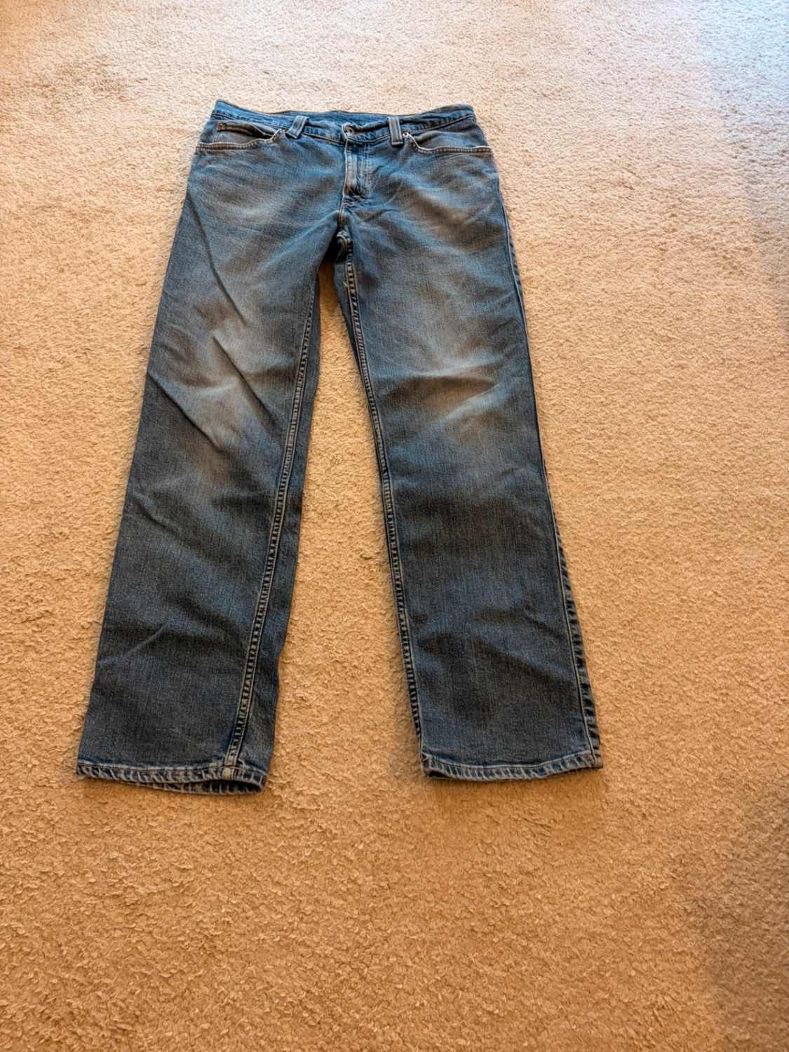 Jeans Mustang Homme W34L32 | Stretch Confort 👖 | Bleu Classique | Coupe Droite