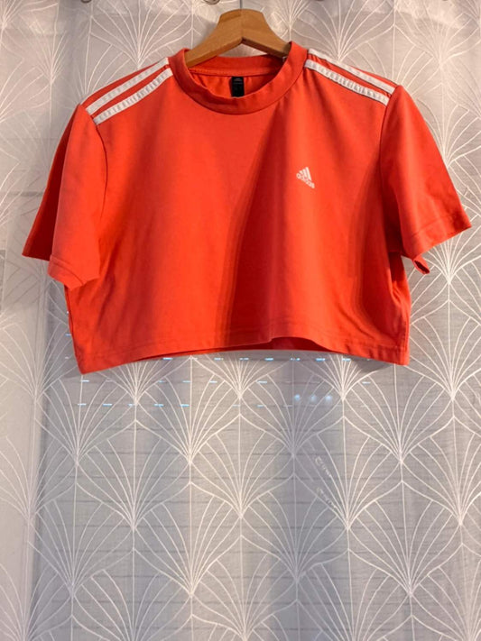 T-shirt Crop Adidas Femme S - Corail Vif - Primegreen Recycle - Eco-Responsable & Tendance