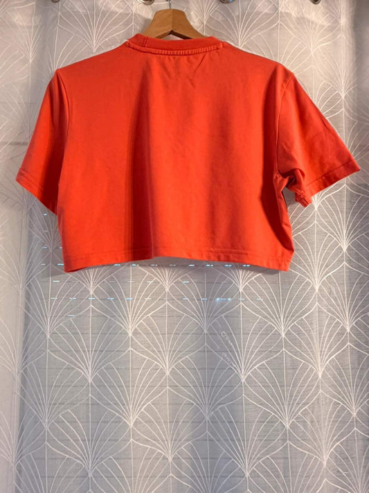 T-shirt Crop Adidas Femme S - Corail Vif - Primegreen Recycle - Eco-Responsable & Tendance