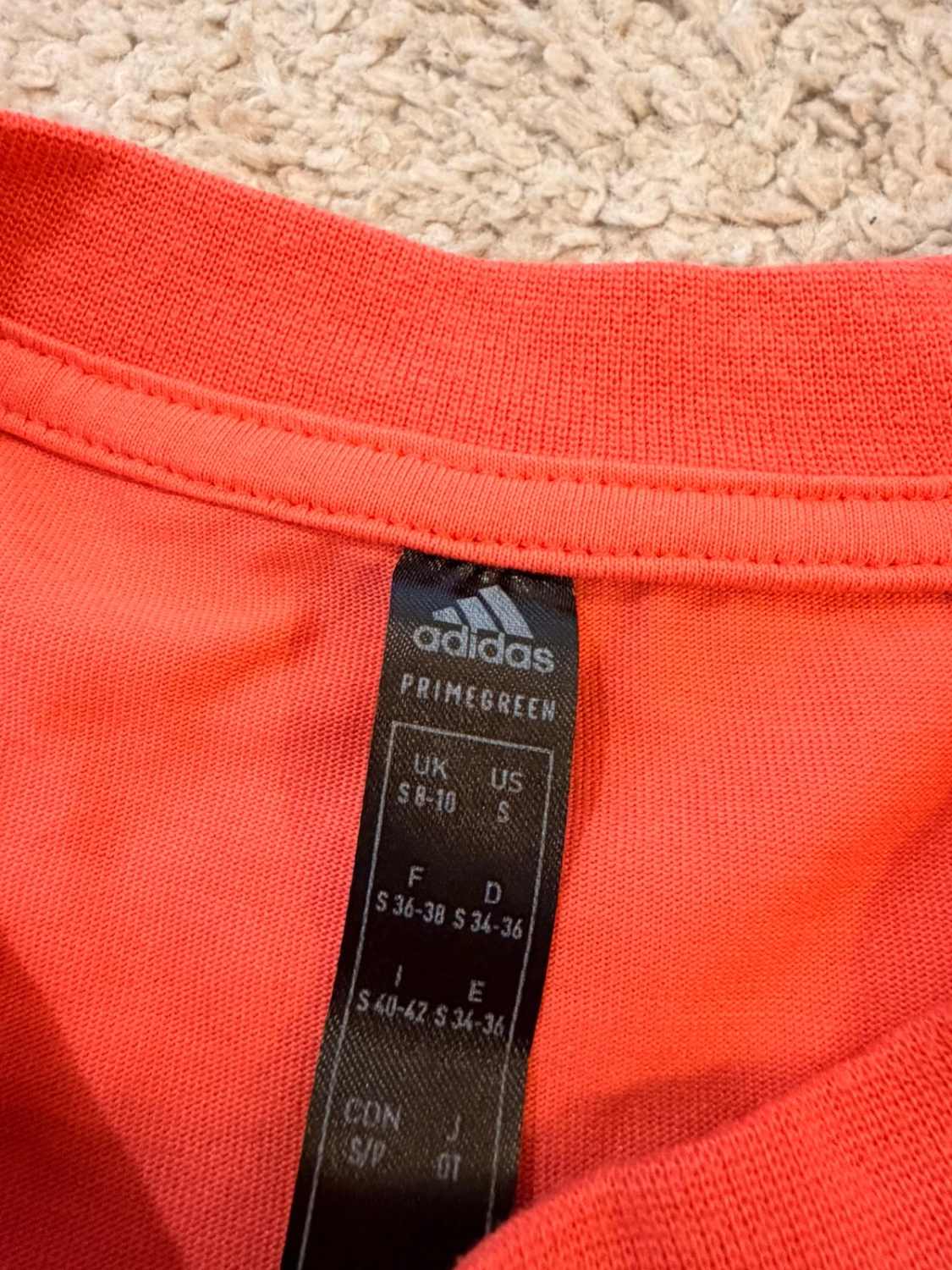 T-shirt Crop Adidas Femme S - Corail Vif - Primegreen Recycle - Eco-Responsable & Tendance