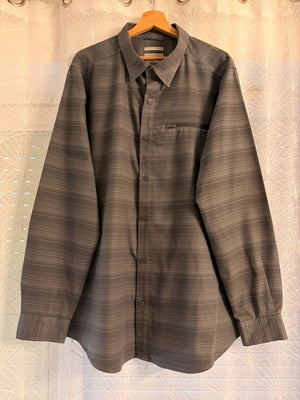 Chemise Columbia XL/TG Technique | Omni-Wick & Omni-Shade | Carreaux Gris | Outdoor Performance