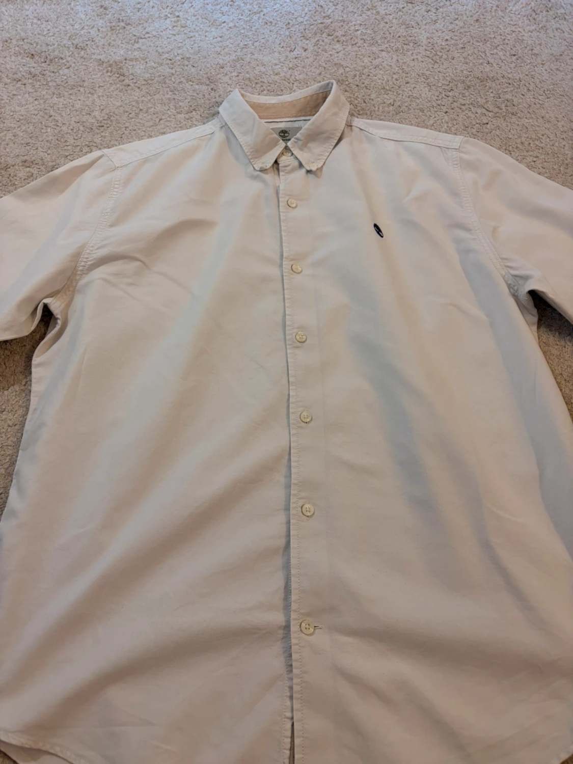 Chemise Timberland Homme L/G | Blanc Impeccable | Coton Haut de Gamme | Slim Fit Chic
