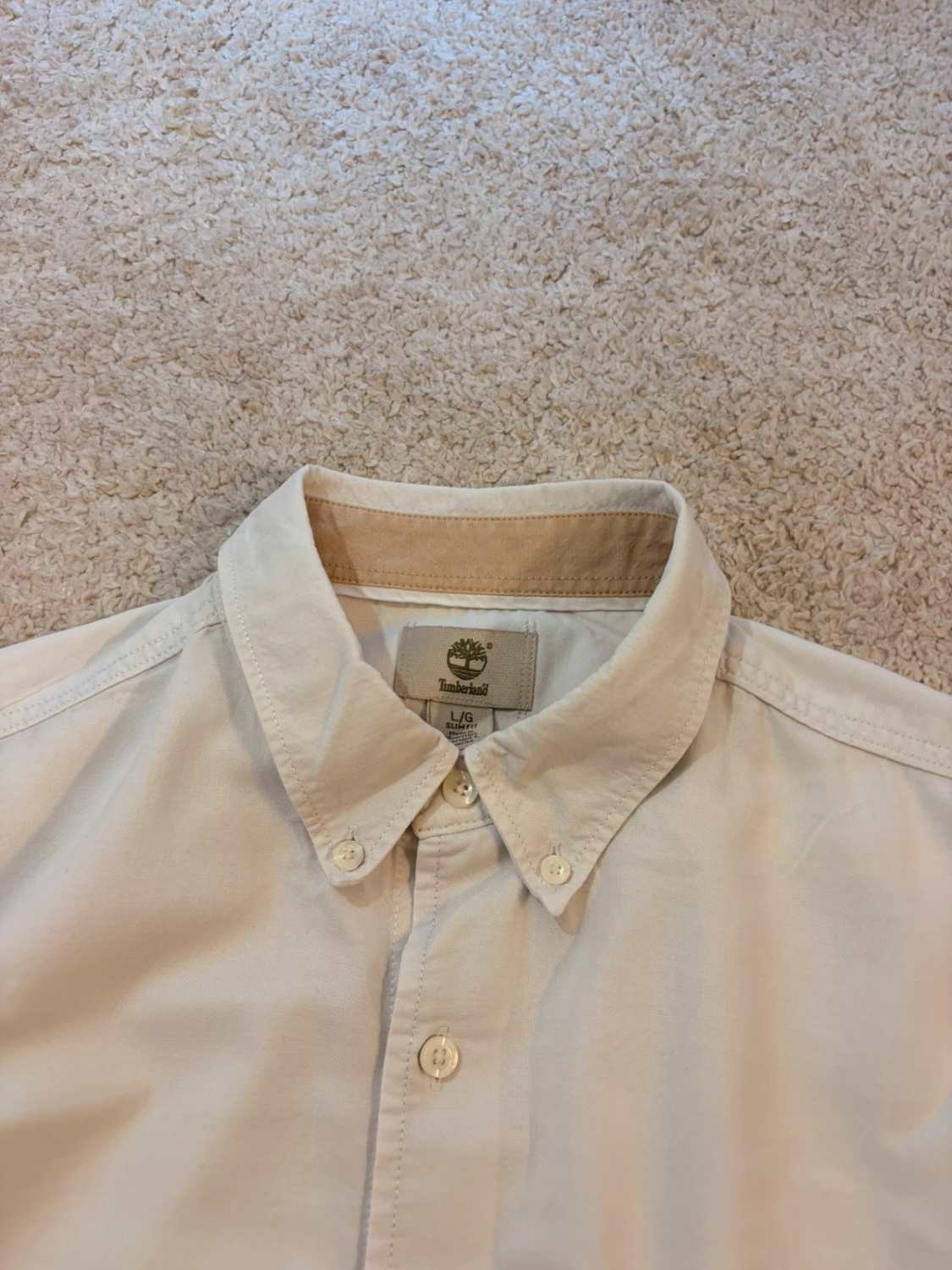 Chemise Timberland Homme L/G | Blanc Impeccable | Coton Haut de Gamme | Slim Fit Chic