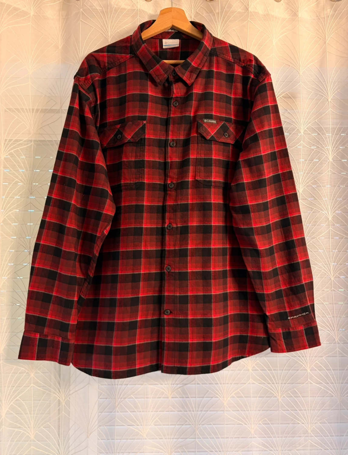 Chemise Columbia XL Omni-Wick | Carreaux Hivernaux | Flanelle Stretch