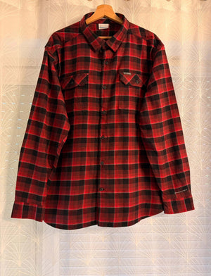 Chemise Columbia XL Omni-Wick | Carreaux Hivernaux | Flanelle Stretch