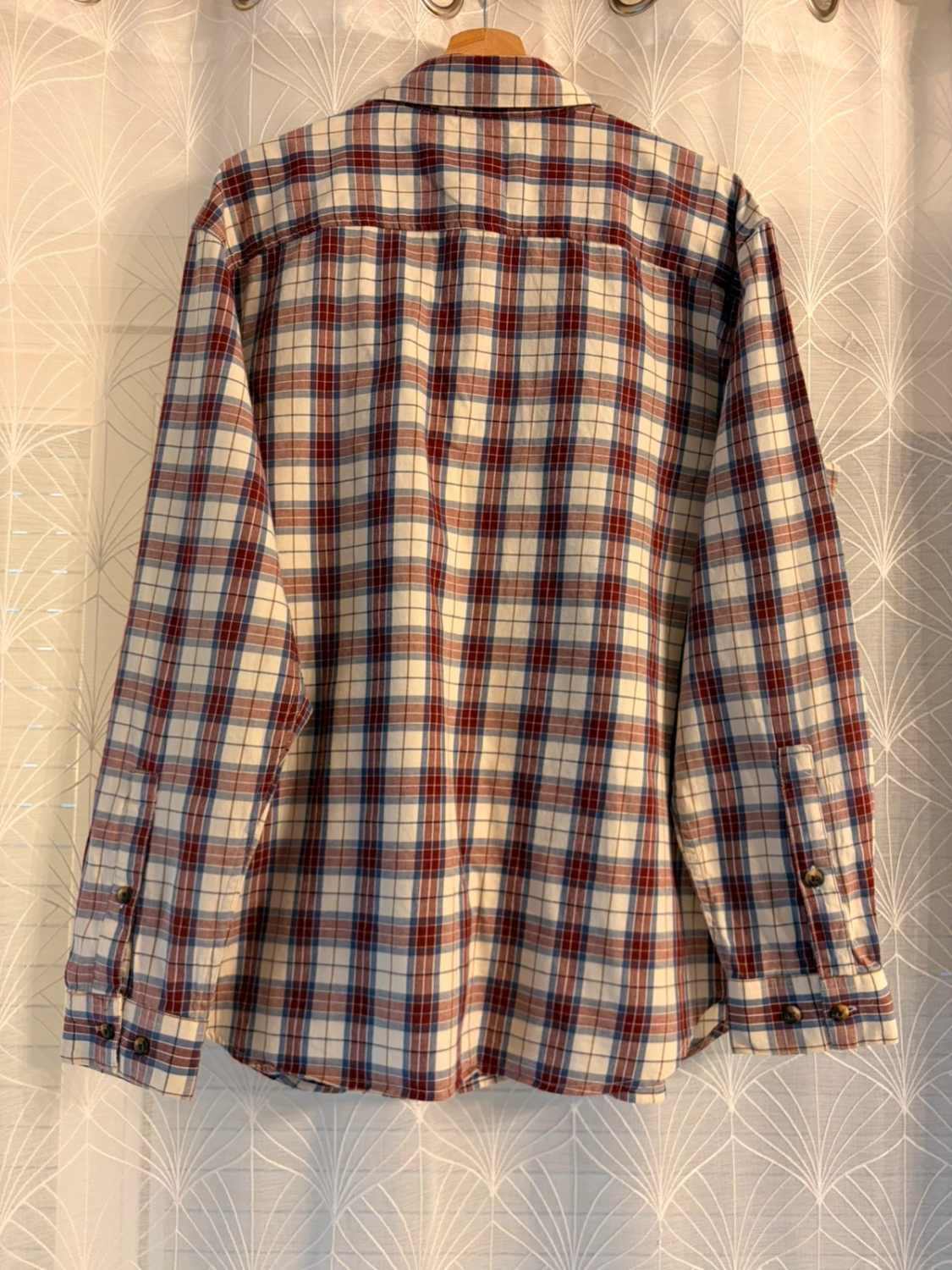 Chemise Flanelle Columbia XL Homme | Bordeaux, Bleu, Blanc | Coton Stretch