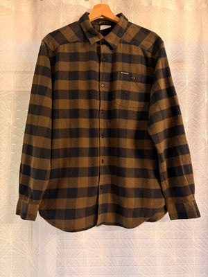 Chemise Flanelle Columbia L Homme | Kaki & Noir | Coton Stretch