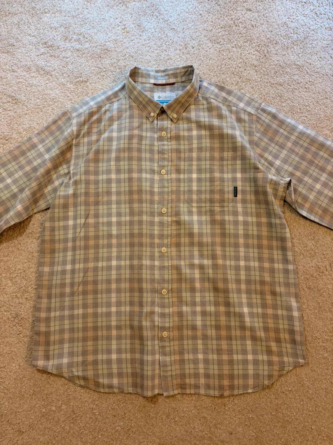 Columbia XL Regular Fit | Natuurlijke Geruit | Grijs, Groen, Beige | Comfortabel Katoen