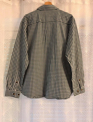 Chemise Columbia L Homme | Carreaux Vert Foncé & Blanc | Coton Stretch | Outdoor