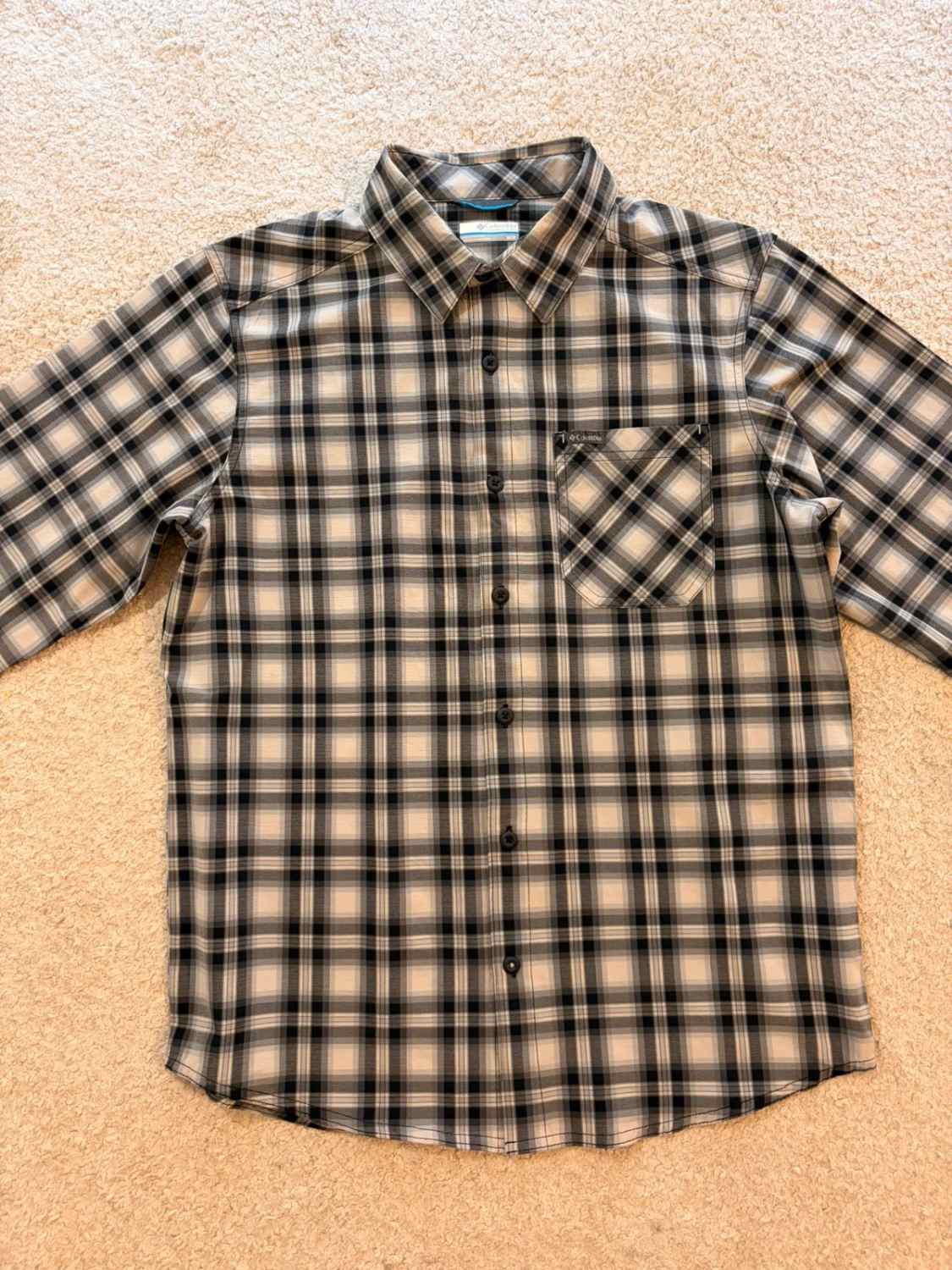 Chemise Columbia M Homme | Carreaux Modernes | Gris, Noir, Beige