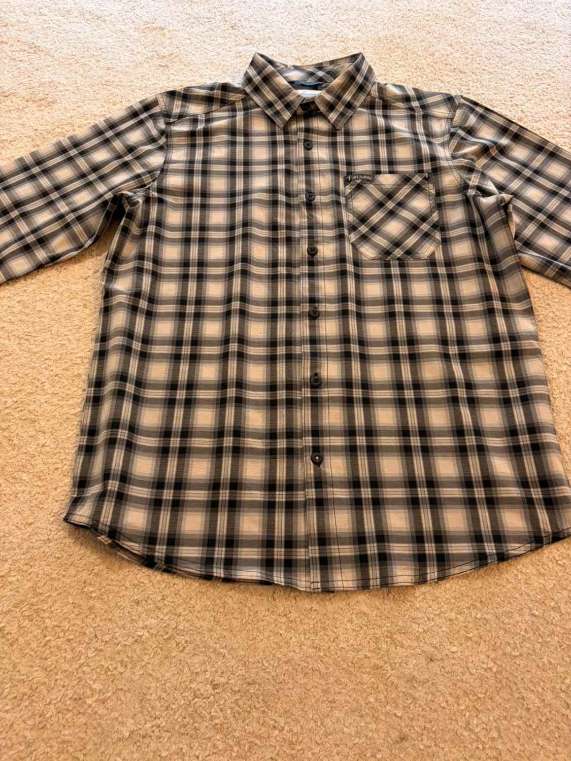 Chemise Columbia M Homme | Carreaux Modernes | Gris, Noir, Beige