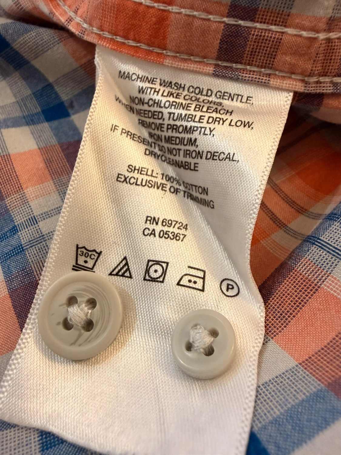 Chemise Columbia M Homme | Carreaux Dynamiques | Bleu, Blanc, Orange | Coton Léger
