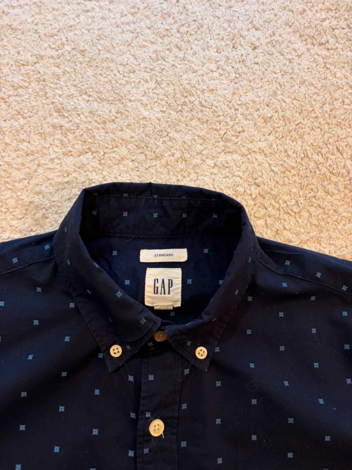 Camisa Gap Hombre M | Marino y Azul Claro