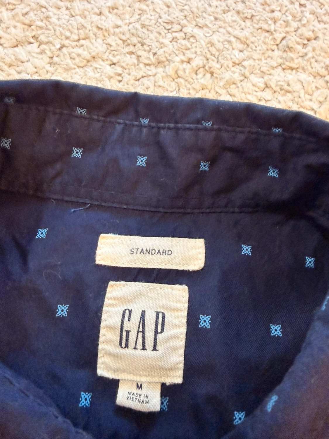 Camisa Gap Hombre M | Marino y Azul Claro