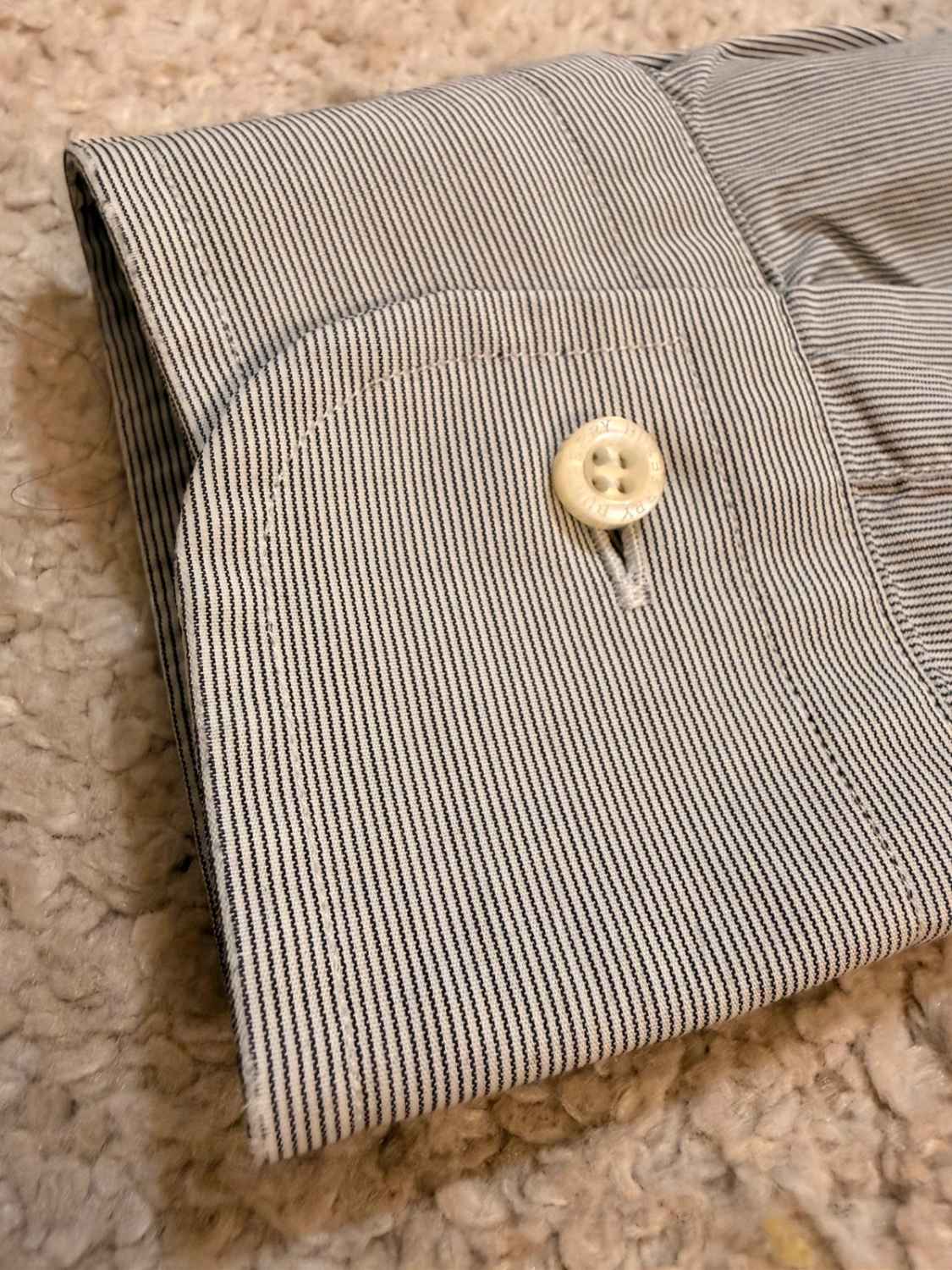 Chemise Burberry Homme 39/15.5 (M) | Rayures Iconiques | Coton de Luxe | Élégance