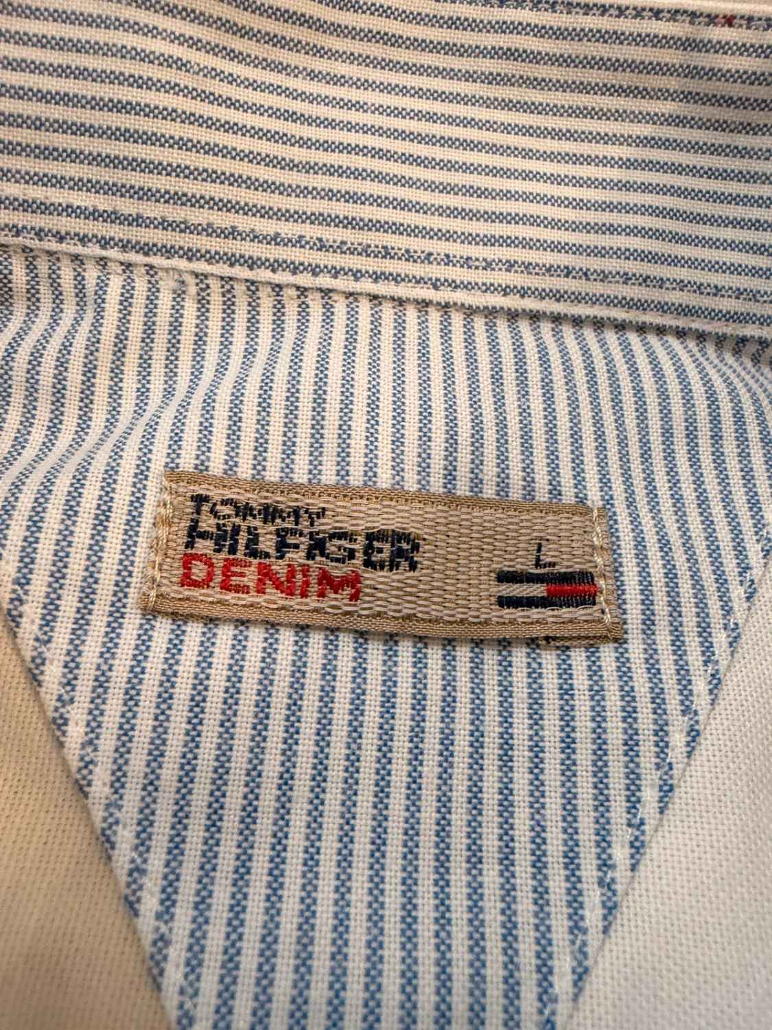 Chemise Tommy Hilfiger Denim Femme L | Blanc Pur 🤍 | Coton Doux | Style Preppy