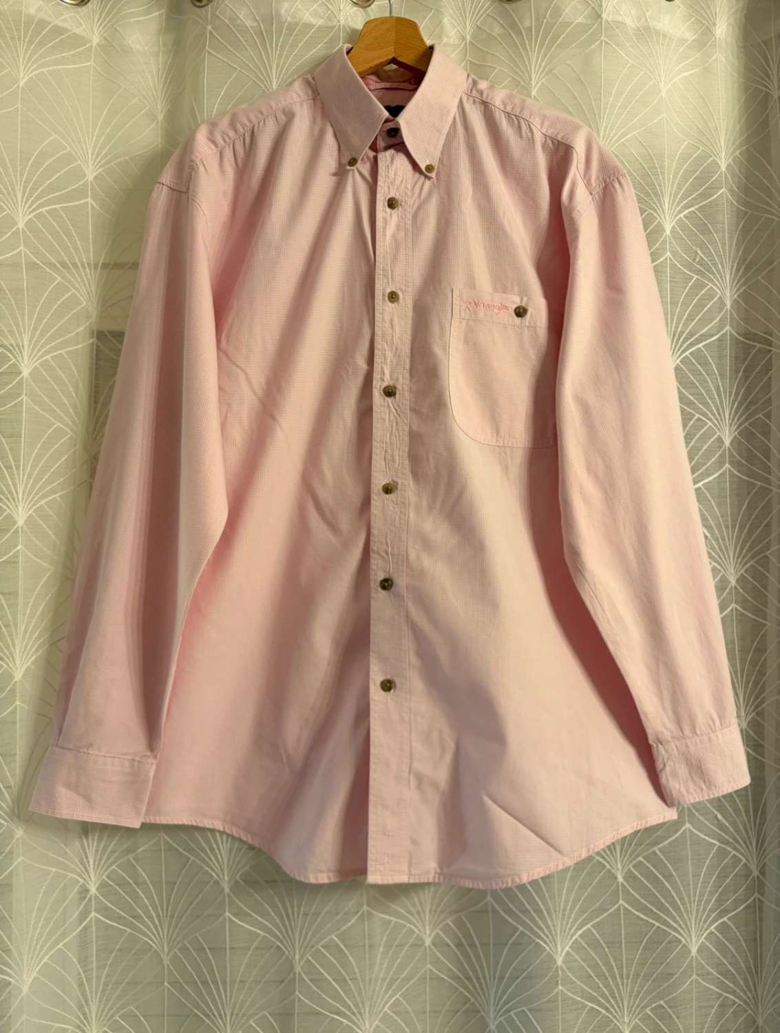 Camicia Wrangler Western XL | Edizione Speciale Tough Enough to Wear Pink | Quadri Rosa