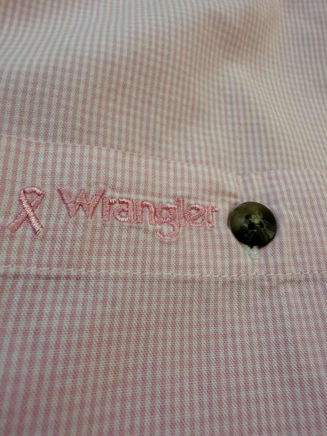 Camicia Wrangler Western XL | Edizione Speciale Tough Enough to Wear Pink | Quadri Rosa