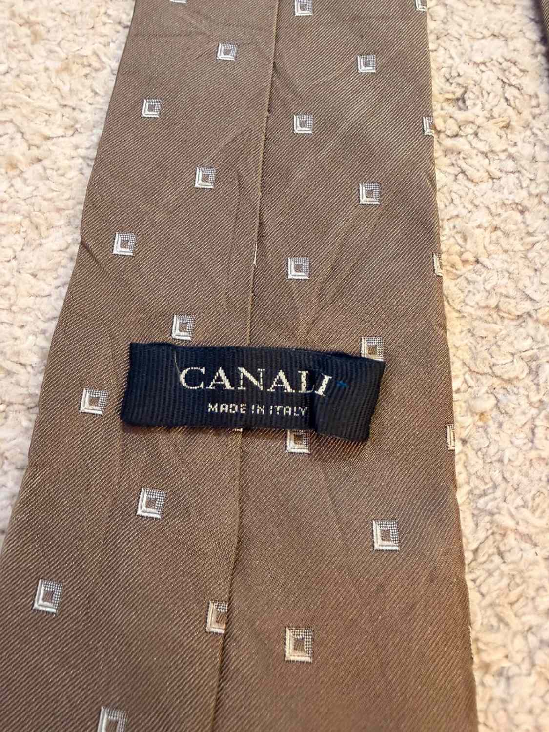 👔 Cravate Canali - Soie - Gris