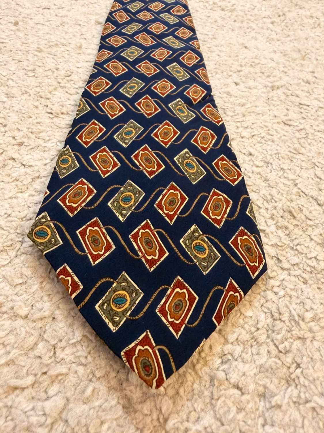 👔 Cravate Chaps Ralph Lauren - Soie - Marine