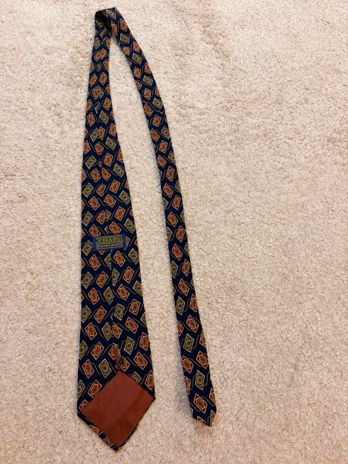 👔 Cravate Chaps Ralph Lauren - Soie - Marine