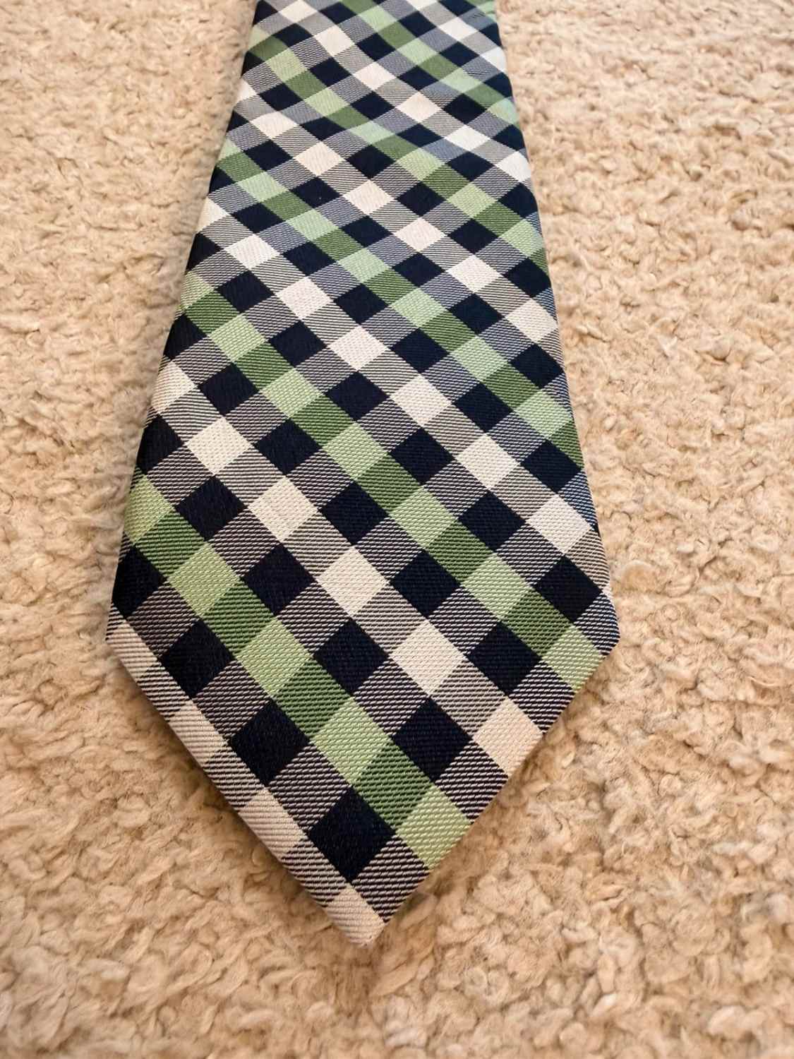👔 Cravate Tommy Hilfiger - Soie - Carreaux
