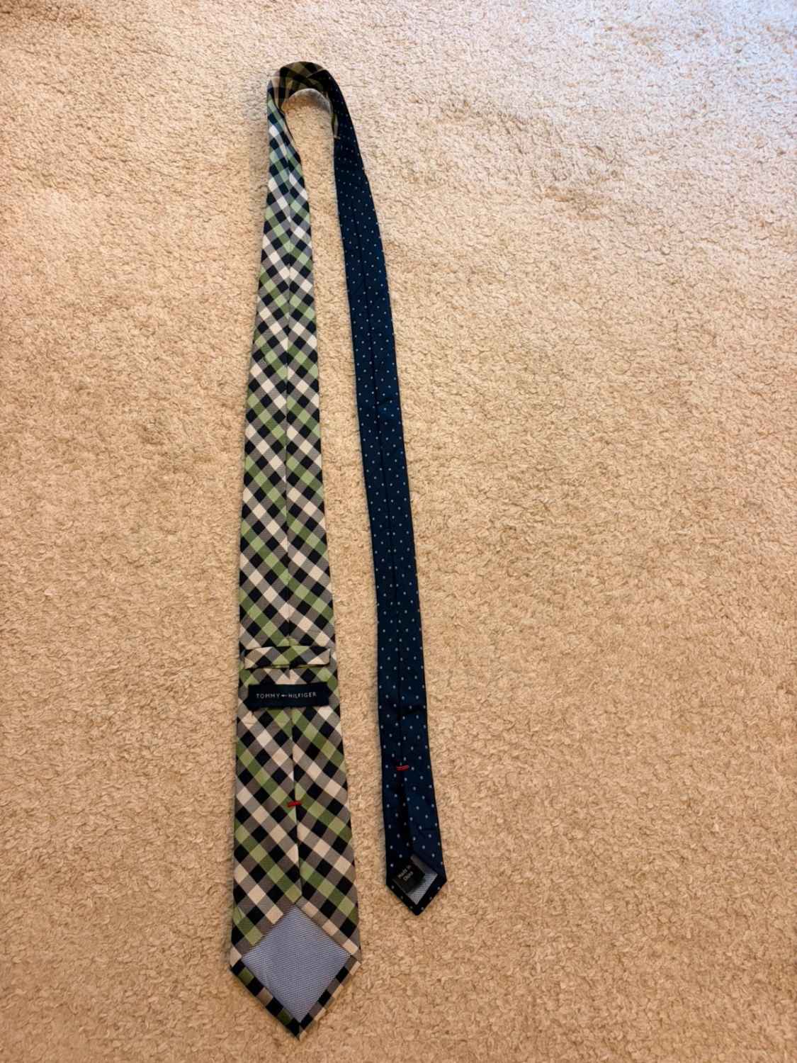 👔 Cravate Tommy Hilfiger - Soie - Carreaux