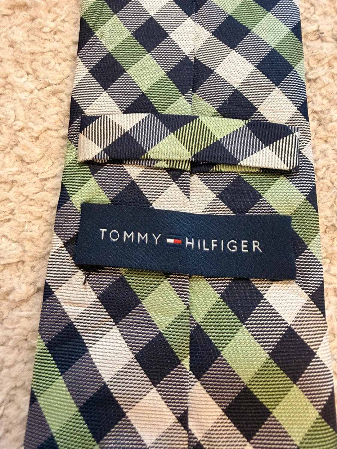 👔 Cravate Tommy Hilfiger - Soie - Carreaux