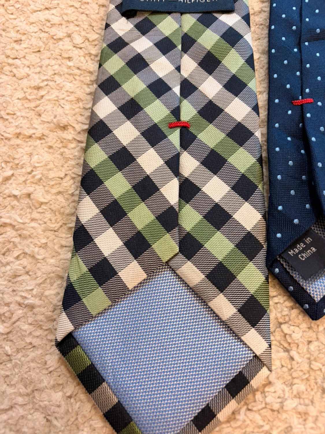 👔 Cravate Tommy Hilfiger - Soie - Carreaux