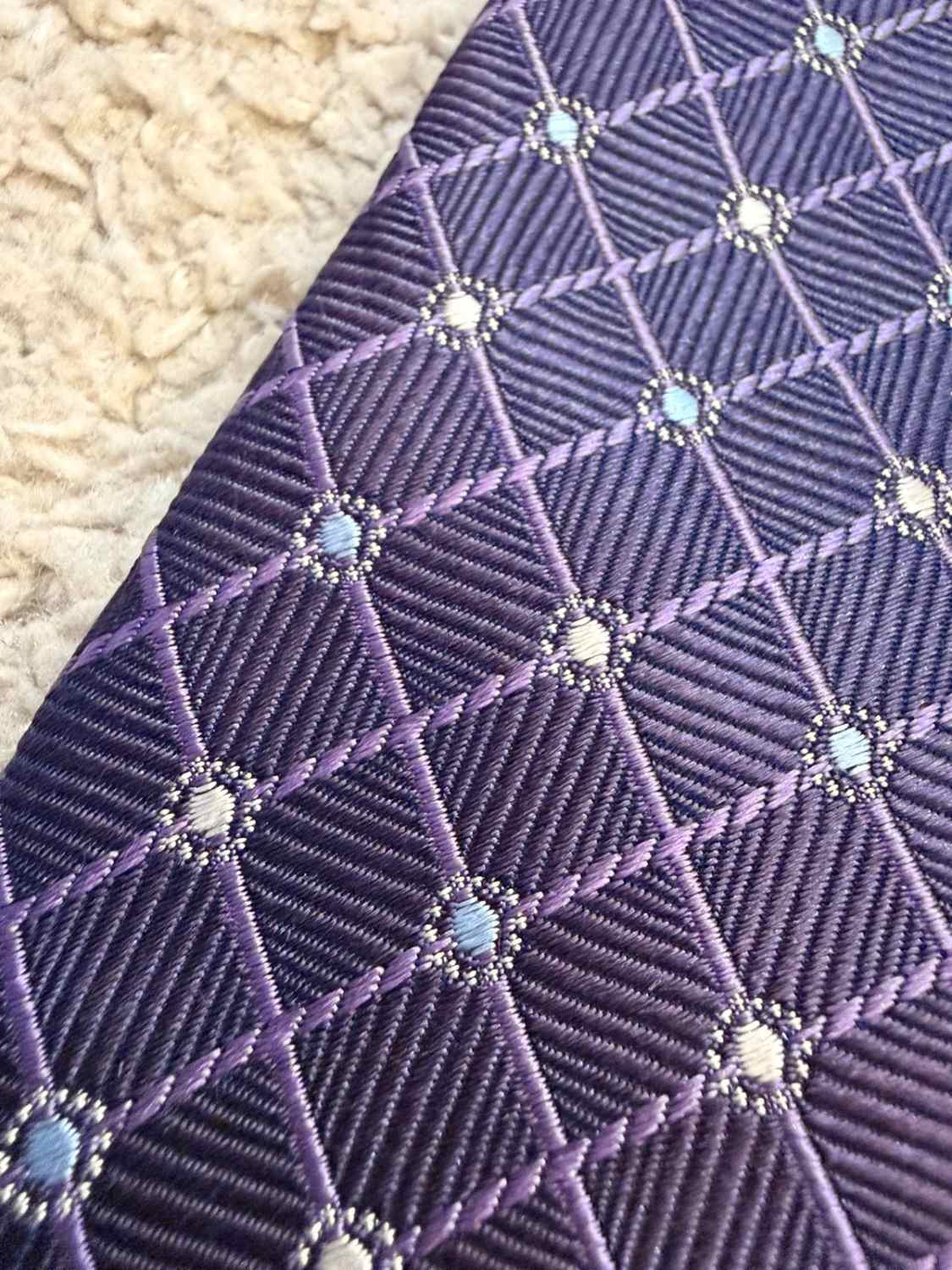 👔 Cravate Jones New York - Soie - Violet