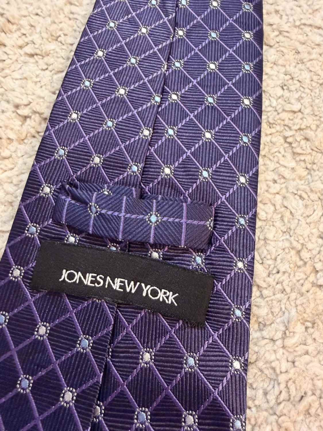 👔 Cravate Jones New York - Soie - Violet