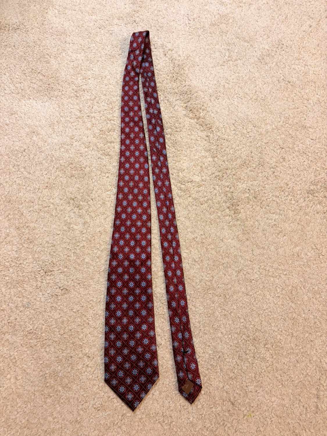 👔 Cravate Tasso Elba - Soie - Bordeaux