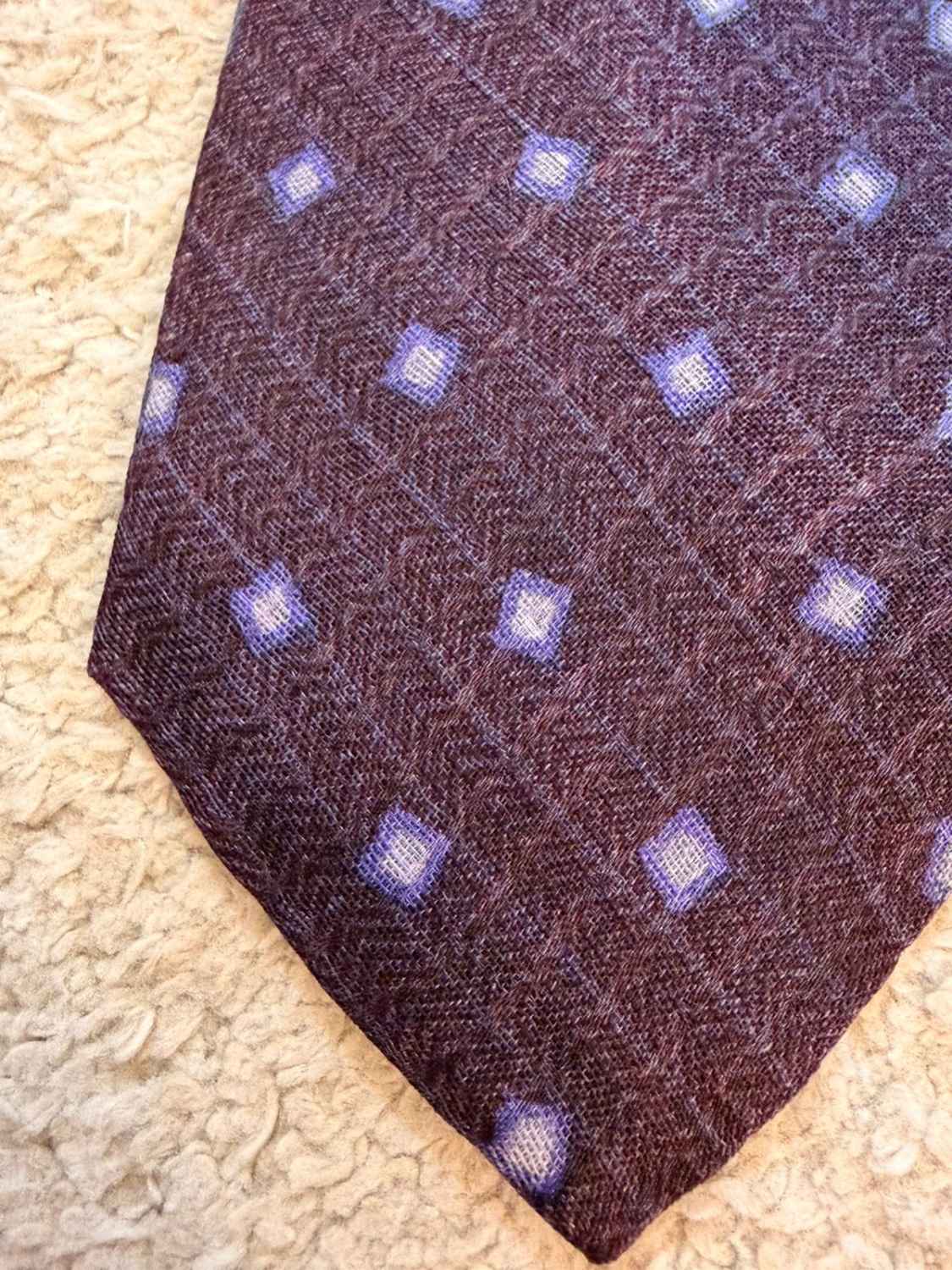 👔 Cravate Garrison "Hand Crafted" - Soie - Violet & Bleu
