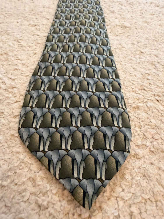 👔 Cravate The Nature Conservancy - Soie - Kaki & Bleu